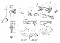Milwaukee 4000458524 M18CAG125XPDB-0 Braking Grinder Spare Parts