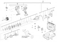 Milwaukee 4000443501 M18BPD-0 Bty Percussion Drill Spare Parts
