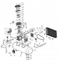 Draper DA100/330 230V Belt Driven Oil Compressor Spare Parts