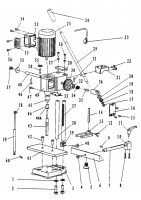 Draper BM13C 230V 1/2 Bench Morticer Spare Parts