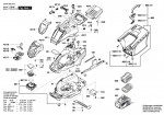 Bosch 3 600 HB9 574 UniversalRotak36-560 Lawnmower 36 V / GB Spare Parts UniversalRotak36-560