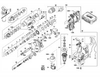 Milwaukee 4000428696 HD18HX-32C Cordless SDS Hammer Spare Parts