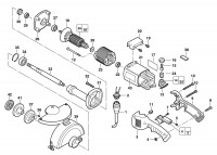 Milwaukee 4000385758 SG6-125QX Straight Grinder In2 Spare Parts