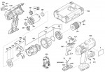 Milwaukee 4000390801 P14.4TXC Cordless Hammer Drill Bbrcask Spare Parts