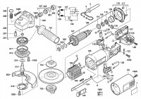 Milwaukee 4000391121 AG15-125XC Angle Grinder Aus Spare Parts