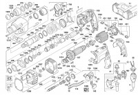 Milwaukee 4000396201 PFH25QE Rotary Hammer Spare Parts