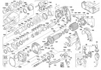 Milwaukee 4000396206 PFH25QE Rotary Hammer Aus Spare Parts