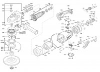 Milwaukee 4000402655 AGVM 26-230GEX Agvm26-230Gex Angle Grinder In2 Spare Parts