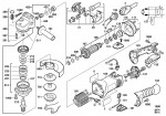 Milwaukee 4000407025 AG16-180QC Angle Grinder Dms Spare Parts