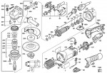 Milwaukee 4000407047 AGV16-180QXC Angle Grinder /Dms In2 Spare Parts