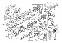 Milwaukee 4000411471 PFH24E 220-240V Pfh24E Rotary Hammer In2 Spare Parts