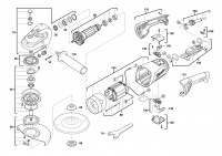 Milwaukee 4000416231 AG21-180E Angle Grinder In2 Spare Parts
