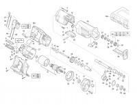 Milwaukee 4000416851 HD28SX-32C GB2 Cordless Reciprocating Saw Spare Parts