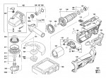 Milwaukee 4000417955 0725-9 V28AG 115mm Angle Grinder 0725-9 V28Ag/0 Spare Parts