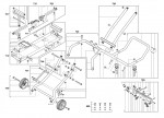 Milwaukee 4000419551 MSUV275 Collapsible Mitre Saw Leg Stand Spare Parts