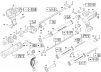 Milwaukee 4000427325 C18PCG-400T-21B Caulking Adhesive Gun Spare Parts