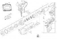 Milwaukee 4000431197 C12IW-22C Cordless Impact Wrench Spare Parts