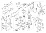 Milwaukee 4000432606 K500S SDS Max Rotary Hammer Mex Spare Parts