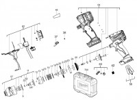 Milwaukee 4000433128 M18CIW38-0 M18 Compact Impact Wrench 3/8 Spare Parts