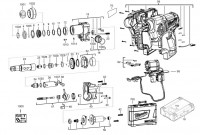 Milwaukee 4000441476 M12CH-402C Cordless Rotary Hammer Spare Parts