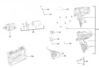 Milwaukee 4000441901 M12BD-202C Cordless Screwdriver Spare Parts