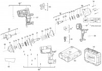 Milwaukee 4000446238 M18CHIWF12-402C Cordless Impact Wrench Gb2 Spare Parts