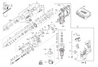 Milwaukee 4000447205 HD18H-402C IN2 Cordless Combi Hammer In2 Spare Parts
