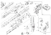 Milwaukee 4000447206 HD18HX-0 Cordless SDS Hammer Drill Spare Parts