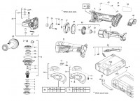 Milwaukee 4000447606 M18CAG 125XPD-0 M18Cag125Xpd-0 Angle Grinder Xxx Spare Parts