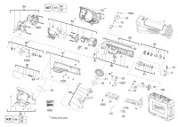 Milwaukee 4000448972 M18CSX-402C Batt.Reciprocat.Saw In2 Spare Parts