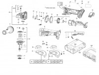 Milwaukee 4000452136 M18CAG125XPDB-0 Braking Grinder Xxx Spare Parts
