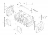 Milwaukee 4000456232 M18JSR-0 Jobsite Radio In2 Spare Parts