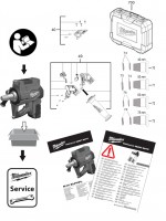 Milwaukee 4000456239 M18BLPXPL-502C IN2 Cordless Expander In2 Spare Parts