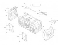 Milwaukee 4000456612 M18JSR-0 GB2 Jobsite Radio Gb2 Spare Parts