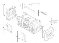 Milwaukee 4000456627 M18JSRDAB+-0 Jobsite Radio In2 Spare Parts