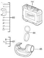 Milwaukee 4000458730 M18HCCT109/42-522C 12T Crimper Spare Parts