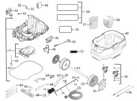 Milwaukee 4000458785 AS-30 LAC L CLASS Ac 30L L Wet-Dry Vacuum Cleaner Extractor Spare Parts