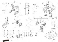 Milwaukee 4000458932 M18FPM-0X Fuel Paddle Mixer Spare Parts