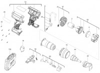 Milwaukee 4000460901 M18BHG-0 Cordless Heatgun Spare Parts