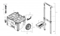 Milwaukee 4000469460 PACKOUT TROLLEY CASE 1 -1PC Packout Trolley Box -1Pc Spare Parts