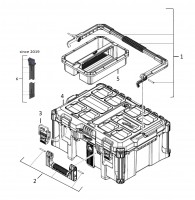 Milwaukee 4000469468 PACKOUT CASE 2 - 1PC Packout Large Box -1Pc Spare Parts