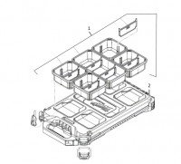 Milwaukee 4000474273 PACKOUT COMPACT SLIM ORGANISER -1PC Spare Parts