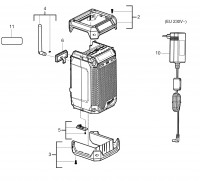 Milwaukee 4000474894 M12RCDAB+0 M12 Radio In2 Spare Parts