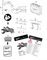 Milwaukee 4000477223 M18HCC75-0C Underground Cable Cutter Spare Parts