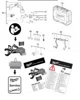Milwaukee 4000477230 M18HCC75R-502C Underground Cable Cutter Spare Parts