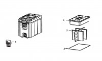 Milwaukee 4000477443 HARD STORAGE Packout Compact Tool Box - 1Pc Spare Parts