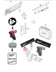 Milwaukee 4000477490 M18FFNS-502C IN2 M18Ffns-502C Framing Nailer In2 Spare Parts