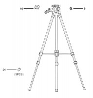 Milwaukee 4000483096 TRP180 1.8 Meter Tripod Spare Parts