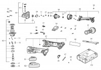 Milwaukee 4000483295 M18ONEFSAG125XB-0X Angle Grinder Spare Parts