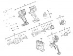 Milwaukee 4000467824 M18CBLID-0 Brushless Impact Driver Spare Parts